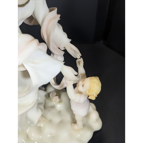 Vtg 2002 Roman Inc. Seraphim Classics Angel #84892 First Steps Angel with Girl - Picture 4 of 10